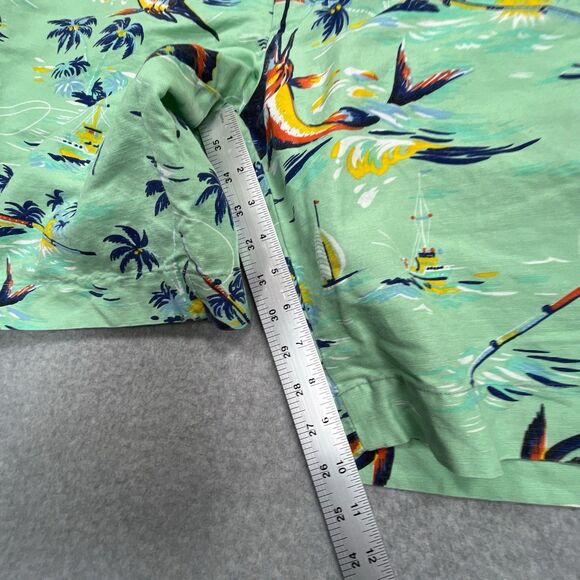 Polo Ralph Lauren Hawaiian Shorts Mens 42T L Marlin Linen Sail Boat Classic Fit - Picture 6 of 11